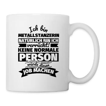 Metallstanzerin Geschenke - Tasse - Weiß - Rechts