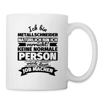 Metallschneider Geschenke - Tasse - Weiß - Rechts