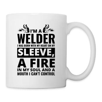 Weld Welding Welder Metal Construction Ironworker - Mug - white - Right
