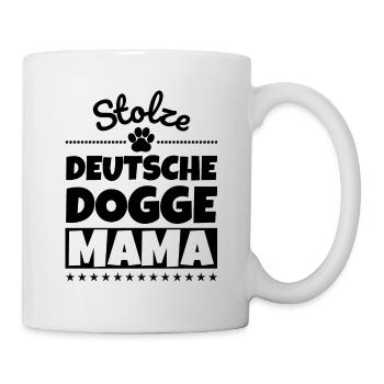 Stolze Deutsche Dogge Mama - Tasse - Weiß - Rechts