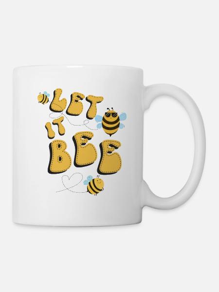 abeille apiculteur let it bee abeilles Humour - Mug blanc - blanc