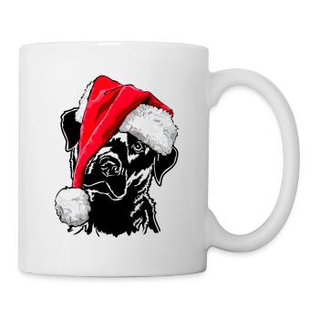 Père Noël LABRADOR Chiens de Noël Labbi Wilsigns - Mug blanc - blanc - Droite