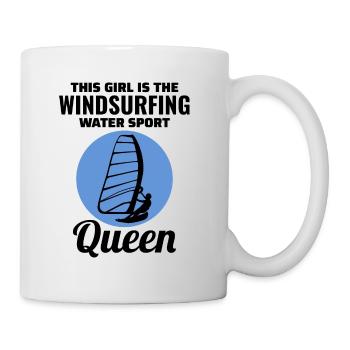 Planche à voile Fille Windsurf Windsurfer Water Sport - Mug blanc - blanc - Droite