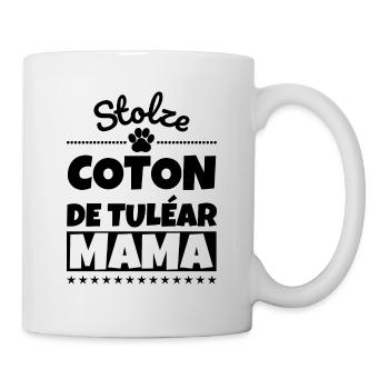 Stolze Coton de Tuléar Mama - Tasse - Weiß - Rechts