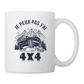4X4 sport automobile cadeau 4x4 aventure - Mug blanc - blanc - Droite