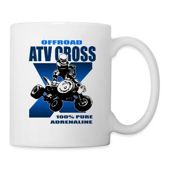 Quad Racing - ATV Racer - Tasse - Weiß - Rechts