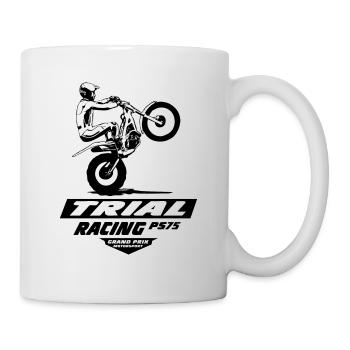 Trial - Trialsport - Moto Trial - Motorcycle Trial - Tasse - Weiß - Rechts