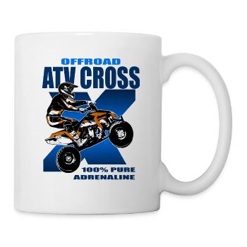 Quad Racing - ATV Racer - Tasse - Weiß - Rechts