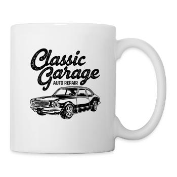 Retro Graphic Car Lover Car Mechanic Vehicle Techn - Mug - white - Right