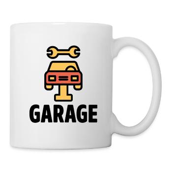 Retro Graphic Car Lover Car Mechanic Vehicle Techn - Mug - white - Right