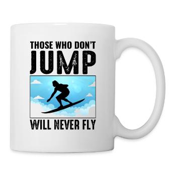Skysurfing Skydiving Extreme Sport Skydiver Funny - Mug - white - Right