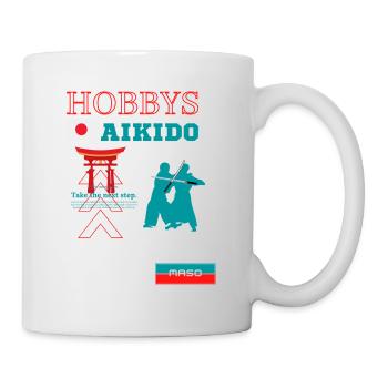 MASO Aikido KAMPF KUNST MARBOSSTA - Tasse - Weiß - Rechts
