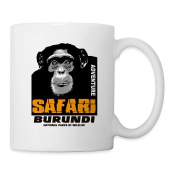 Burundi - Schimpanse - Tasse - Weiß - Rechts
