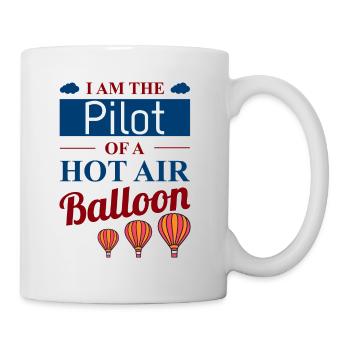 Montgolfière Montgolfière Pilote de montgolfière - Mug blanc - blanc - Droite
