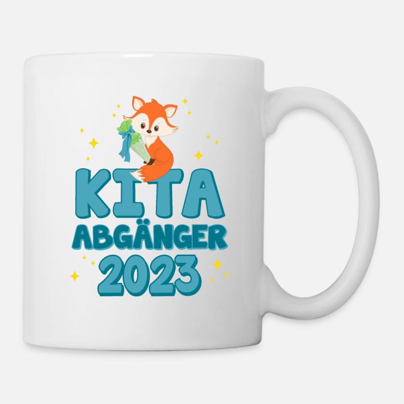 Kita Abgänger 2023 - Schulanfang Einschulung Junge - Tasse - Weiß