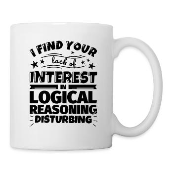 Logical thinking fun gift - Mug - white - Right