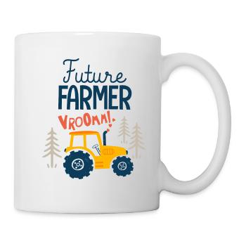 Kleiner Junge zukünftiger Landwirt - Tasse - Weiß - Rechts