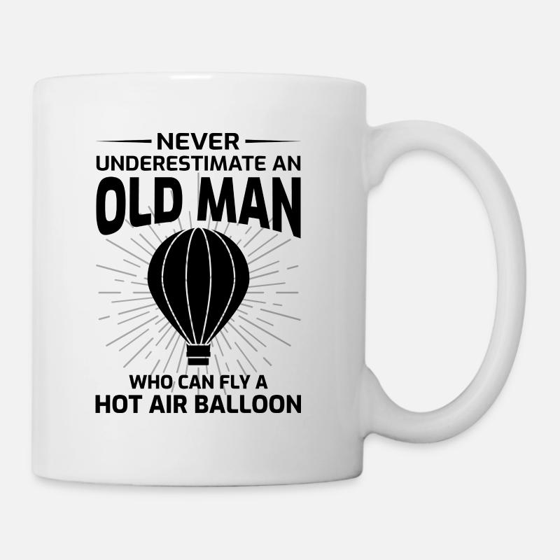Heißluftballonfahrt Hopper Ballonfahrt Ballonfahrer - Tasse - Weiß