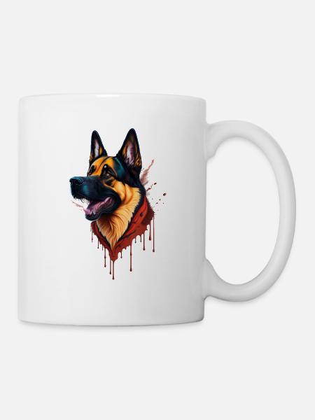 German Shepherd German Shepherd SplashArt - Mug - white