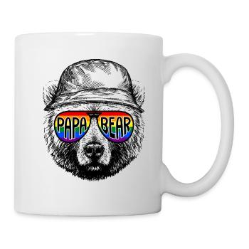 LGBT Homosexueller Vater Vatertag - Tasse - Weiß - Rechts