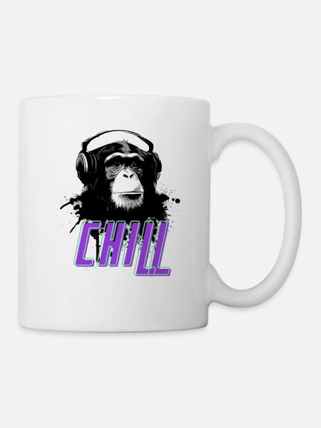 Chill Gorilla - Mug blanc - blanc