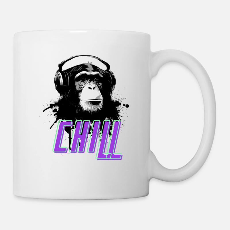 Chill Gorilla - Mug blanc - blanc