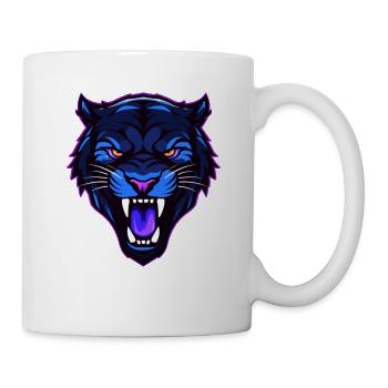 Schwarzer Panther - Tasse - Weiß - Rechts