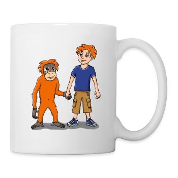 Rimba und Junge - Tasse - Weiß - Rechts