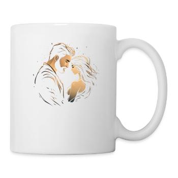 you and me in LOVE - Tasse - Weiß - Rechts
