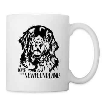 Loved by a Newfoundland Neufundländer Wilsigns - Mug - white - Right