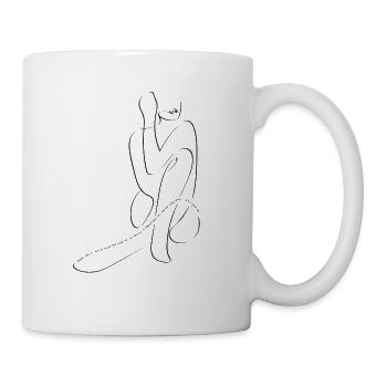 Yoga Shirt / Iyengar Zitat - Tasse - Weiß - Rechts