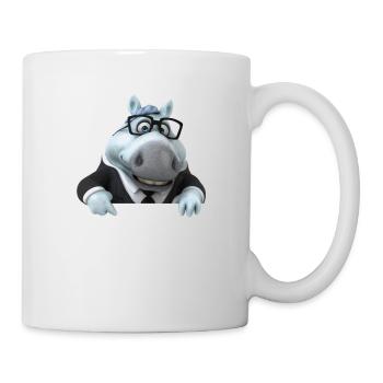 Illustration of a funny horse bust - Mug - white - Right