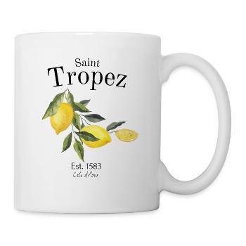 Saint Tropez - French Riviera - France - Lemons - Mug - white - Right