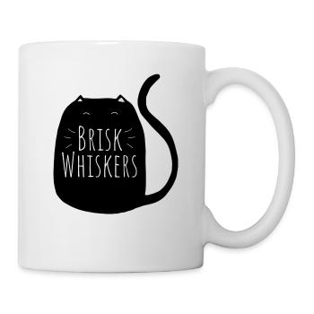 Eine fette Katze - Blackcat Logo - Tasse - Weiß - Rechts