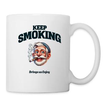 Keep Smoking - Tasse - Weiß - Rechts