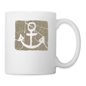 Anker / Khaki - Tasse - Weiß - Rechts