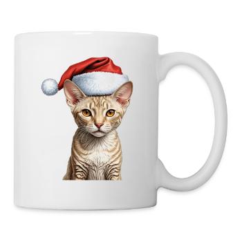 Cornish Rex Weihnachten - Tasse - Weiß - Rechts