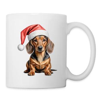 Dachshund christmas dog - Mug - white - Right