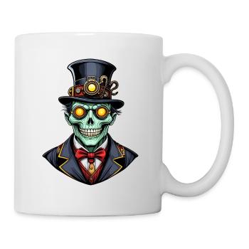 Scary Halloween Steampunk Ghoul - Mug - white - Right