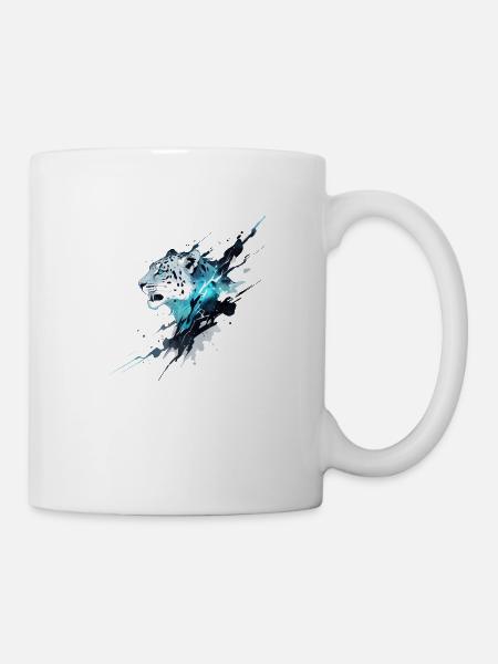 Schneeleopard - Tasse - Weiß