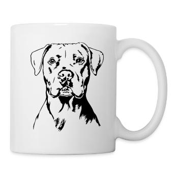 Dogue Argentin Portrait Chien Chien Wilsigns - Mug blanc - blanc - Droite