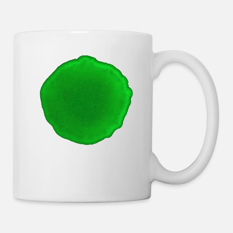 Punkt Grün - Tasse - Weiß