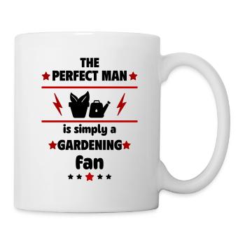 The perfect man is simply a garden fan - Mug - white - Right