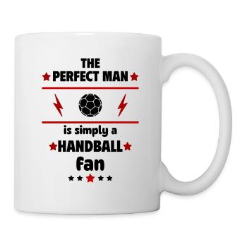 The perfect man is simply a handball fan - Mug - white - Right