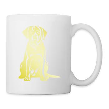 Labrador Dog Silhouette - Mug - white - Right
