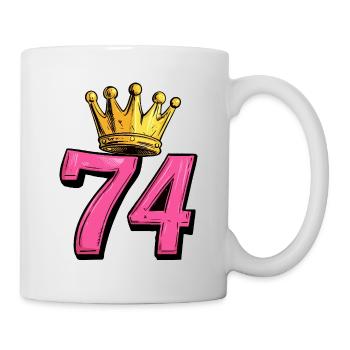 74 Number Krone - Mug - white - Right