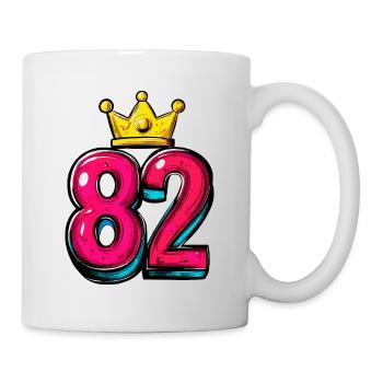 82 Number Krone - Mug - white - Right