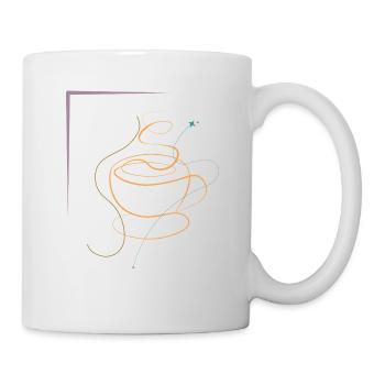 Minimal Elegance Tee – Less is More, Always - Tasse - Weiß - Rechts
