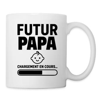 Annonce grossesse Futur papa Bientôt père - Mug blanc - blanc - Droite