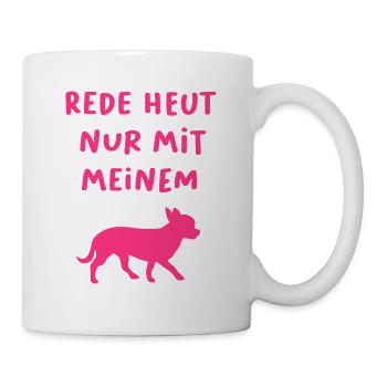 Talking Chihuahua Office Humor Animal Love Dogs Breed - Mug - white - Right